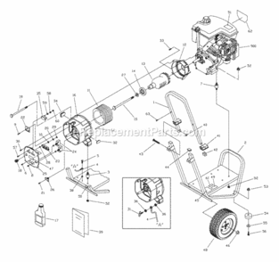 Main_Unit Diagram and Parts List for 1523-0  Briggs and Stratton Generator